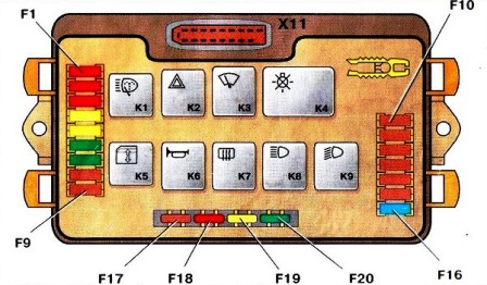 Предохранитель на задний дворник ваз 2114