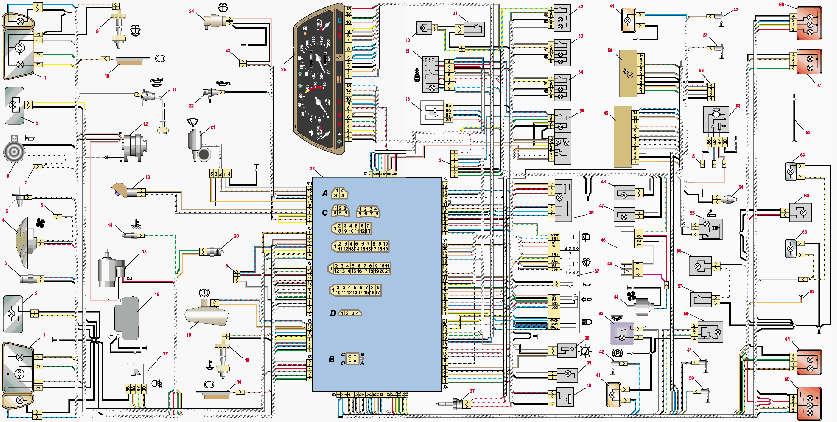 Предохранитель тахометра ваз 2114