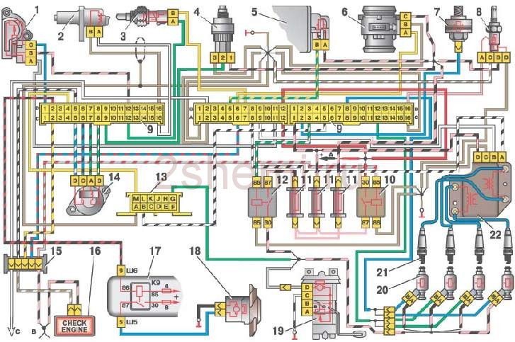 Проводка под капотом ваз 2109 карбюратор