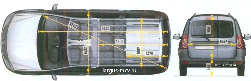 Размеры кузова грузового ларгуса