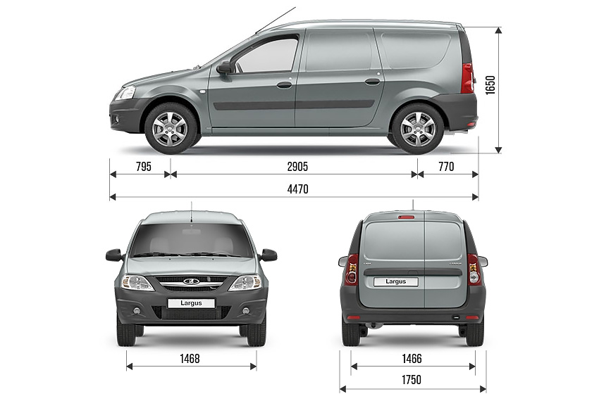 Размеры кузова грузового ларгуса