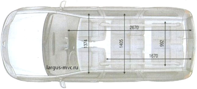 Размеры кузова грузового ларгуса