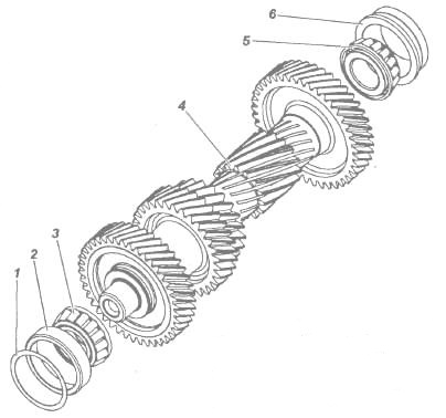 Сборка вторичного вала кпп уаз