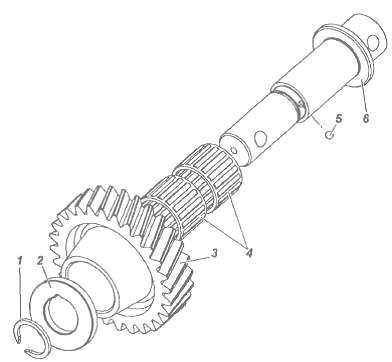 Сборка вторичного вала кпп уаз