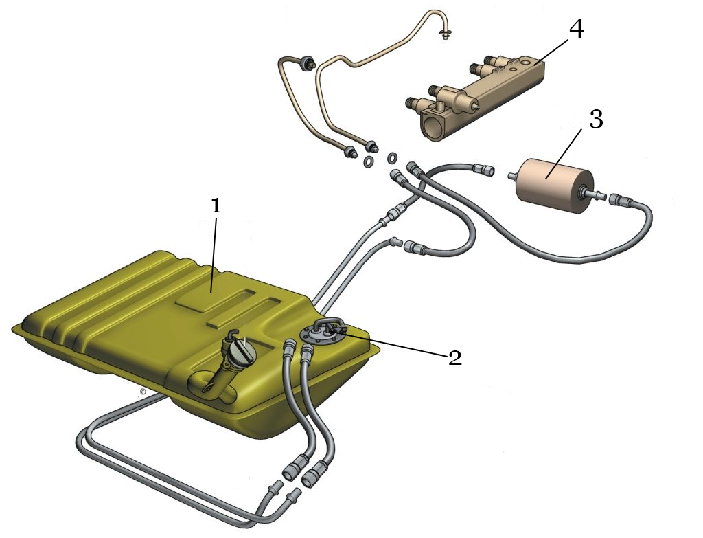 Схема бензопровода нива шевроле