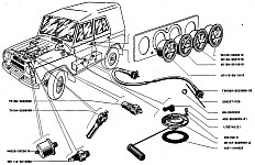 Схема подключения датчика уровня топлива уаз