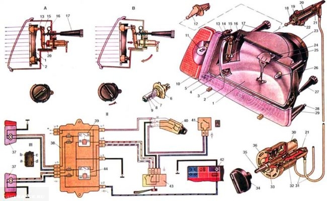 Устройство фары ваз 2114 внутри