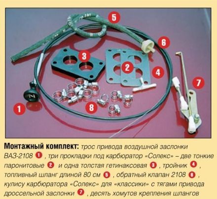 Жиклеры на карбюратор ваз 21073 солекс