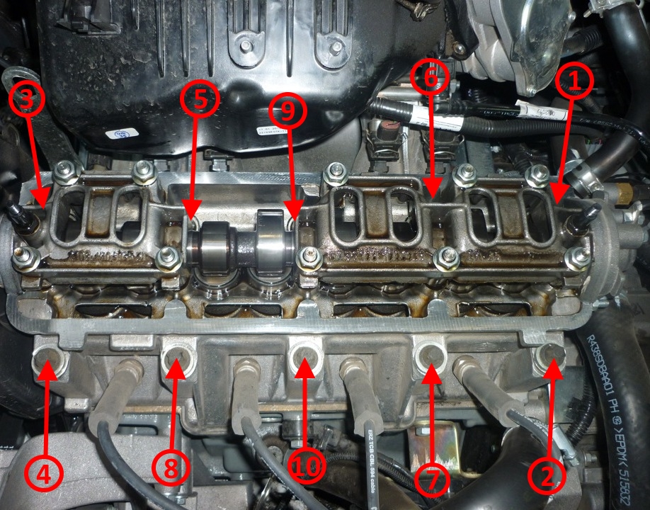 Момент и последовательность действий затяжки ГБЦ Лада Гранта 8 и 16 клапанная