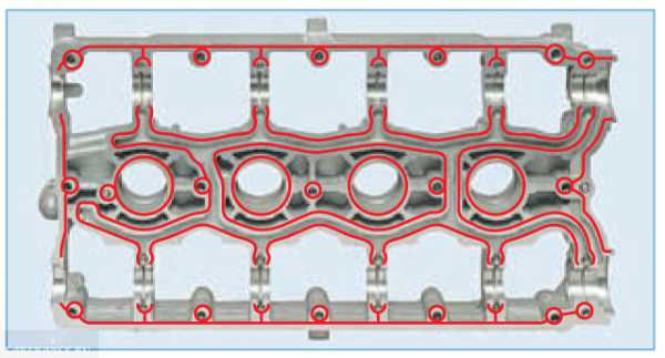 Нанесение герметика на крышку распредвалов ваз 2112